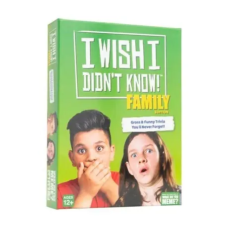 I Wish I Didn‘t Know! Family Edition Trivia Card Game