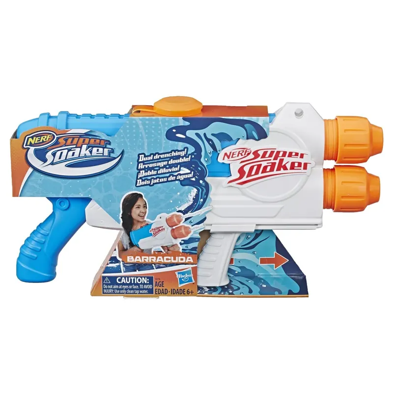 Hasbro Nerf Super Soaker Barracuda Water Blaster Multicolored 35 Fluid Ounces