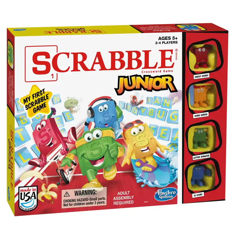Scrabble Junior Game 110 Pieces - Fun Word Game For Kids