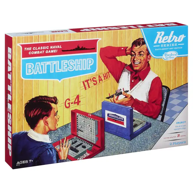 Retro Battleship Game 1967 Edition Multi Color Board Game