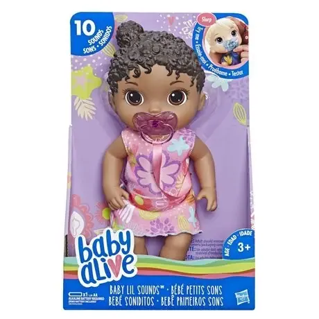 Baby Alive Baby Lil Sounds Interactive Baby Doll Black Hair