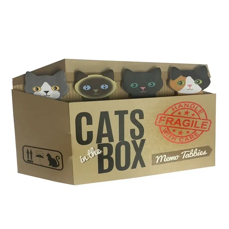 Cats In The Box Memo Tabbies - Multicolor Sticky Notes