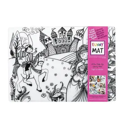 ® Medium Coloring Mat, Washable & Reusable - Princess Design