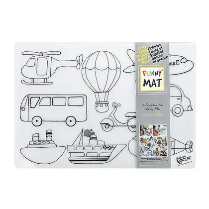 ® Medium Coloring Mat, Washable And Reusable - Vehicles Design