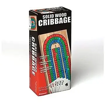 Wooden Folding Cribbage Game With Cards - Model Pre181006
