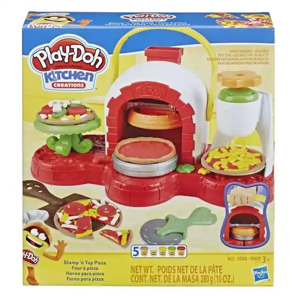Play-doh Stamp ‘n Top Pizza Oven Toy With 5 Non-toxic Colors