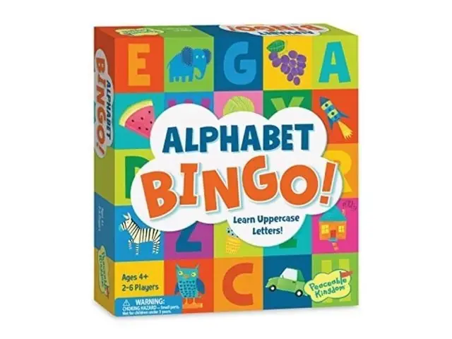Alphabet Bingo! Letter Learning Board Game For Kids