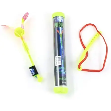 Led Slingshot Helicopter Toy - Random Color