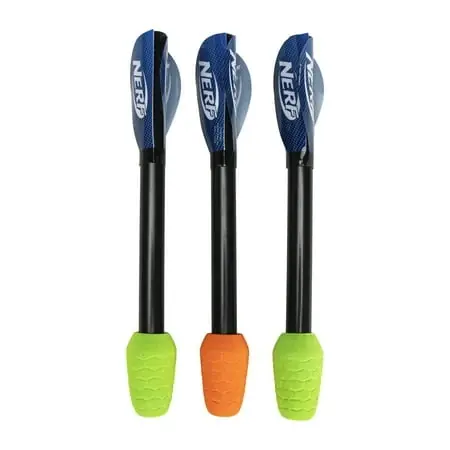 Nerf Soft Tip Foam Arrows + Jump Rockets - Universal Replacement Rip Rockets + Kids Arrows - Child Safe Arrows + Rockets For Outdoors + Indoors - 3 Pack