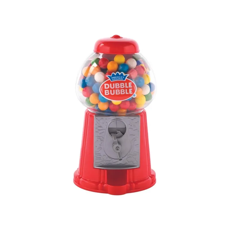 Gumball Bank Plastic Multicolored With 50 Double Bubble Gumballs