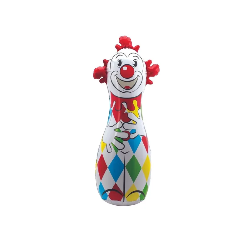Classic Clown Bop Bag - Multicolored Durable Vinyl Toy