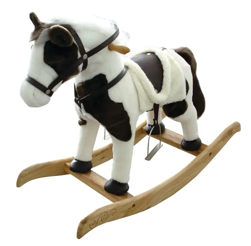 Rocking Horse Toy With Sound - 24 Inch Hardwood Construction