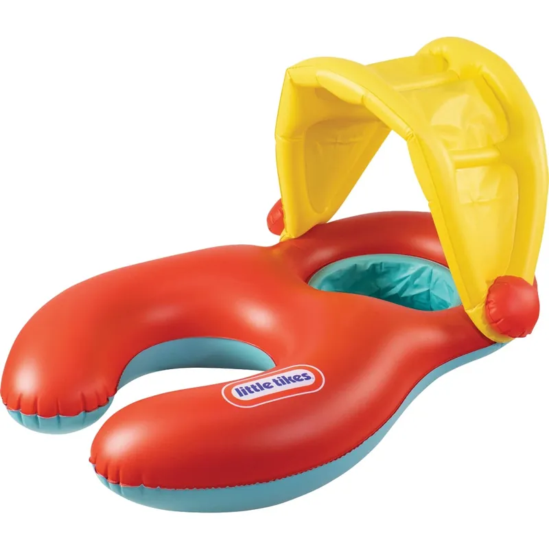 Baby & Me Pool Float - Red & Yellow Ride-on Float
