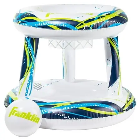 Inflatable Floating Pool Basketball Hoop With Ball - 23" X 27"