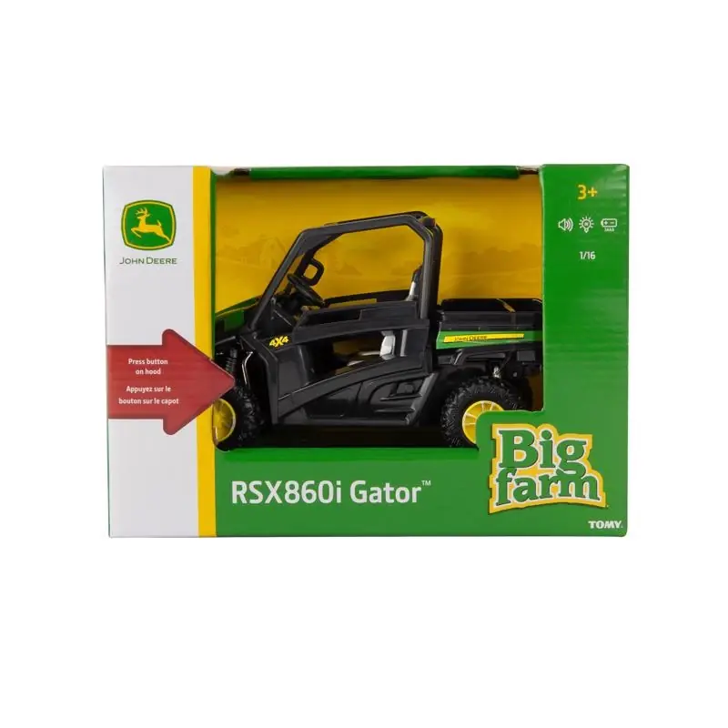 John Deere Big Farm Gator Toy 1 16 Scale Black/green Model 46797