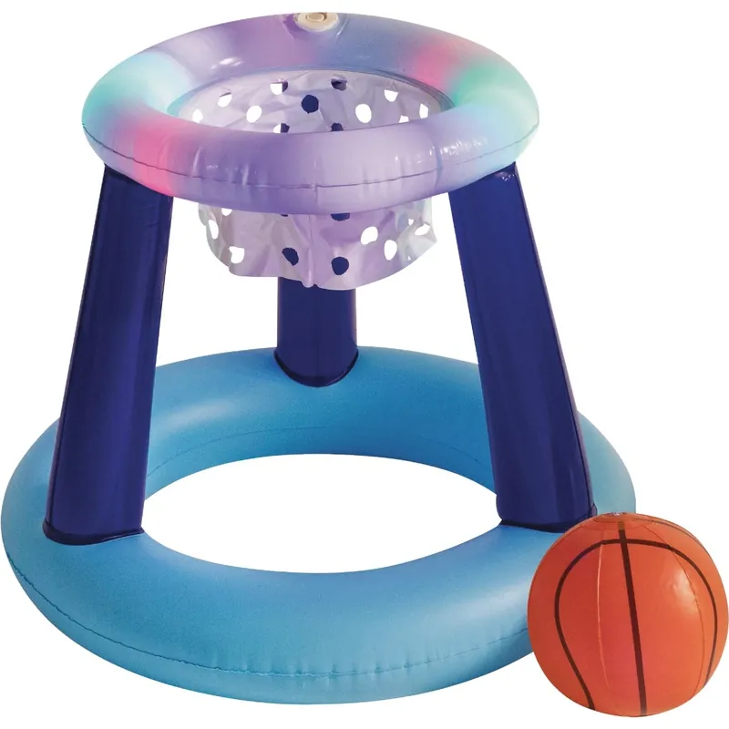 Illuminated Floating Led Basketball Set For 2 Or More Players - Model Pc3144bkb