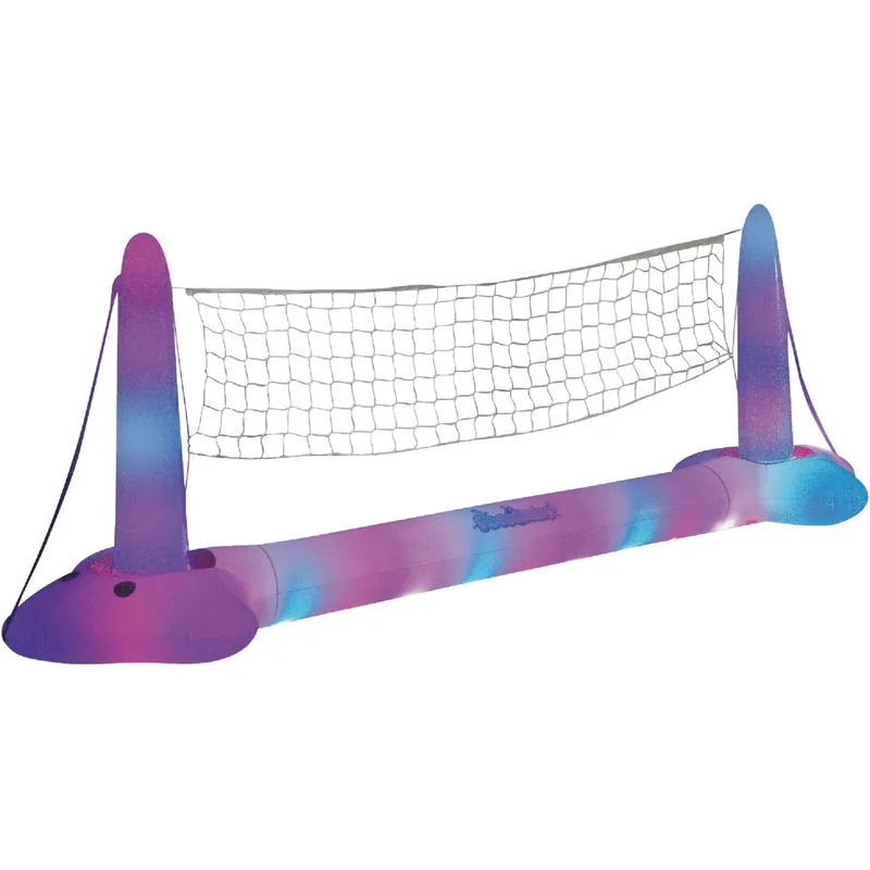Giant Led Illuminated Floating Volleyball Set For 2 Or More Players