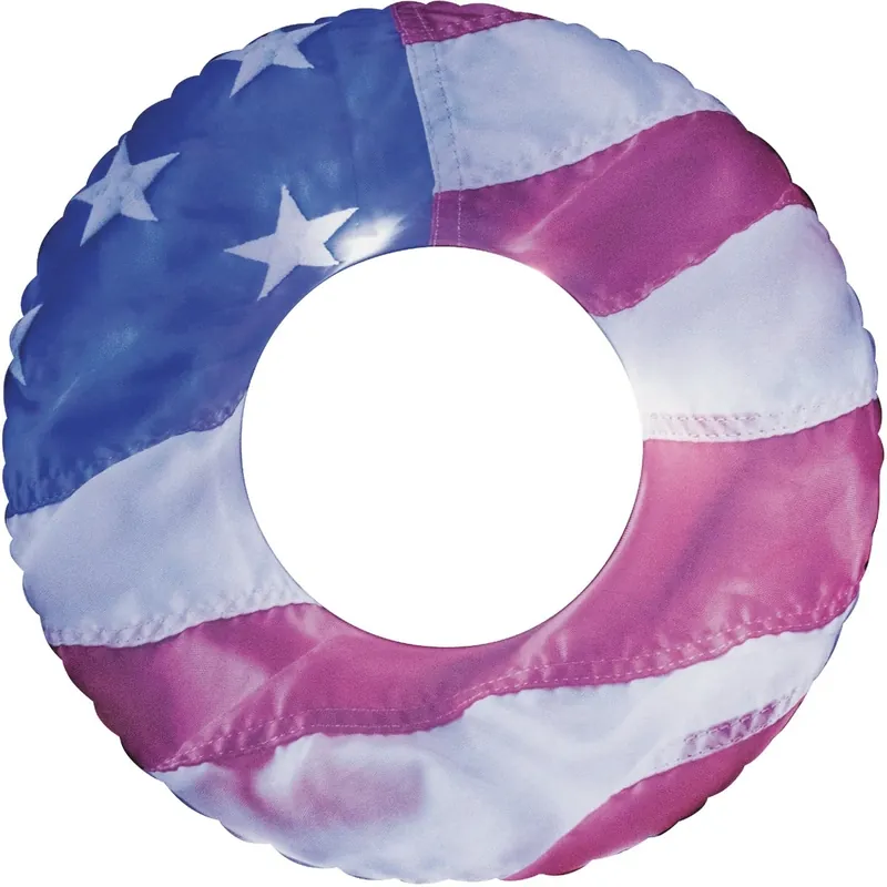 Stars & Stripes 42 Inch Illuminated Led Inflatable Pool Tube Float