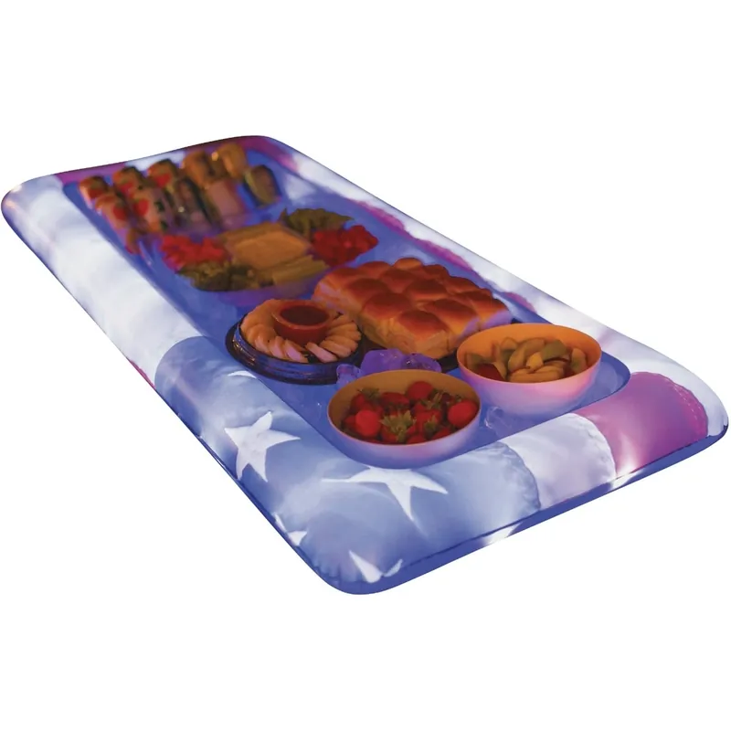 Stars & Stripes Led Illuminated Buffet Cooler - 45 In. X 22 In. X 4 In.