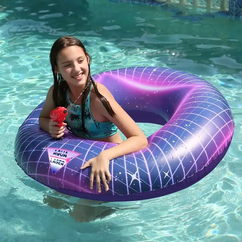 40 In. Aqua Laser Beach & Pool Tube With Squirt Gun And Laser Sound Effects