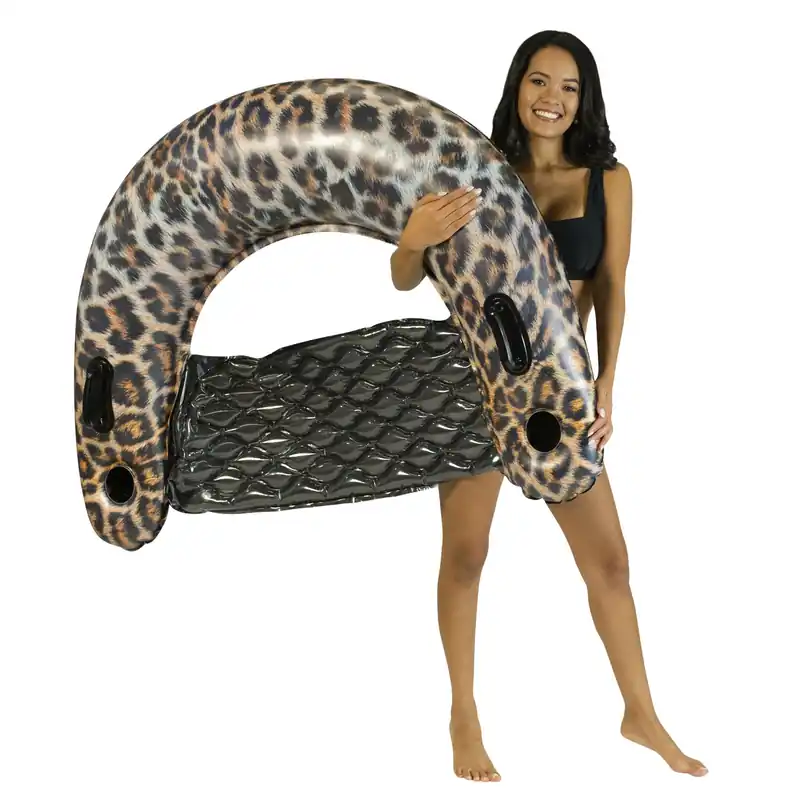 48" Leopard Print Sun Chair