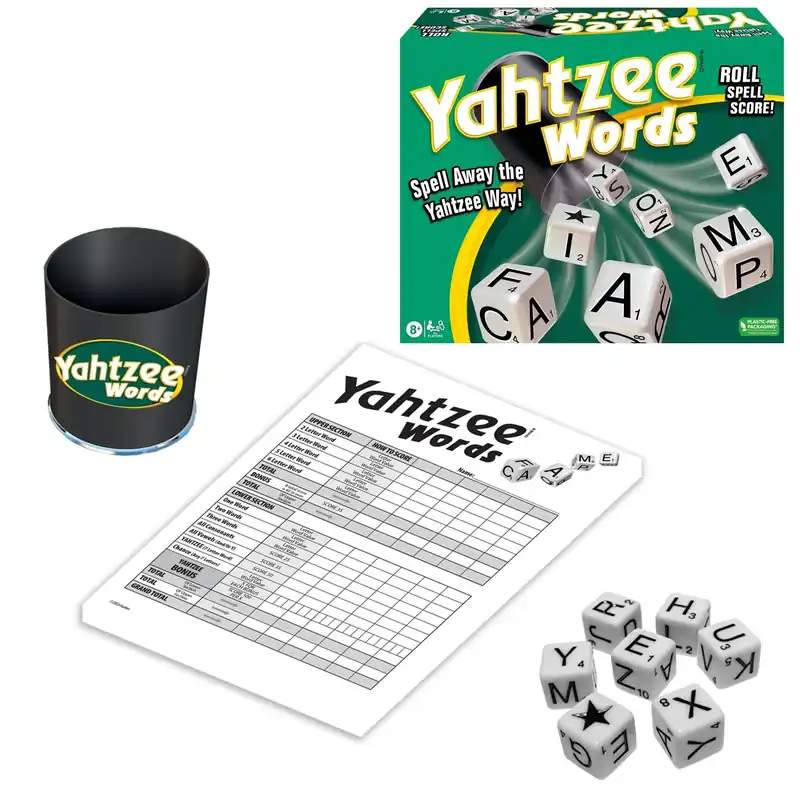 Yahtzee Words Game - Classic Family Fun With Dice And Wordplay