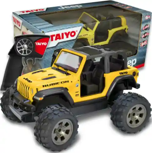 Rc Jeep Wrangler 1 22 Scale Remote Control Car For Kids And Adults - Yellow
