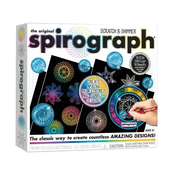Scratch & Shimmer Art Set - Multicolor Drawing And Crafting Tool