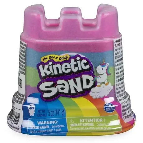 Kinetic Sand Rainbow Unicorn Multicolor 5oz Container For Kids Aged 3 And Up