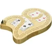 3 Track 29 Cribbage Game Set With Playing Cards And Metal Pegs