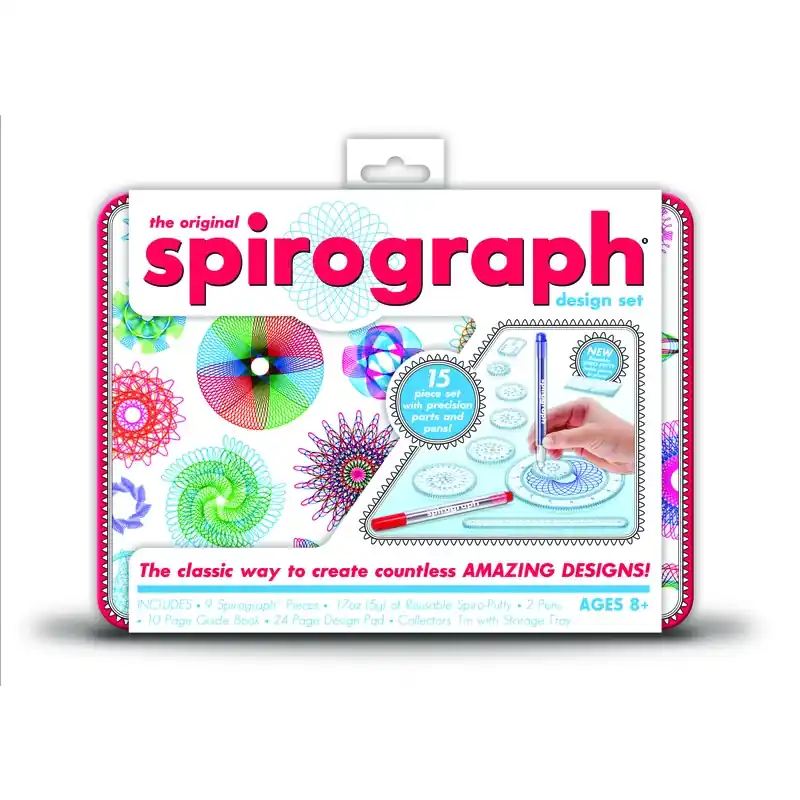Spirograph Design Drawing Set Metal 15 Pc.