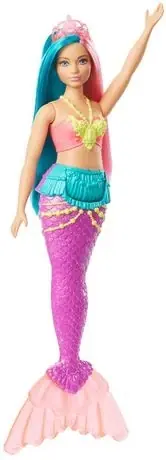 Dreamtopia Mermaid Doll 12-inch With Teal And Pink Hair And Tiara