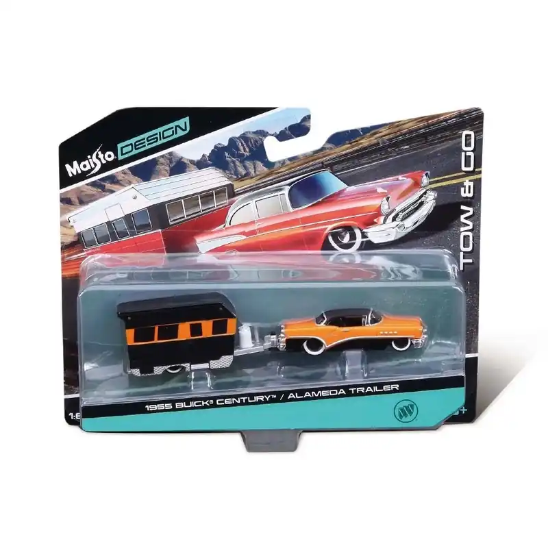 1 64 Scale Tow & Go Diecast Vehicle Set With 1987 Chevrolet 1500 Pickup Truck