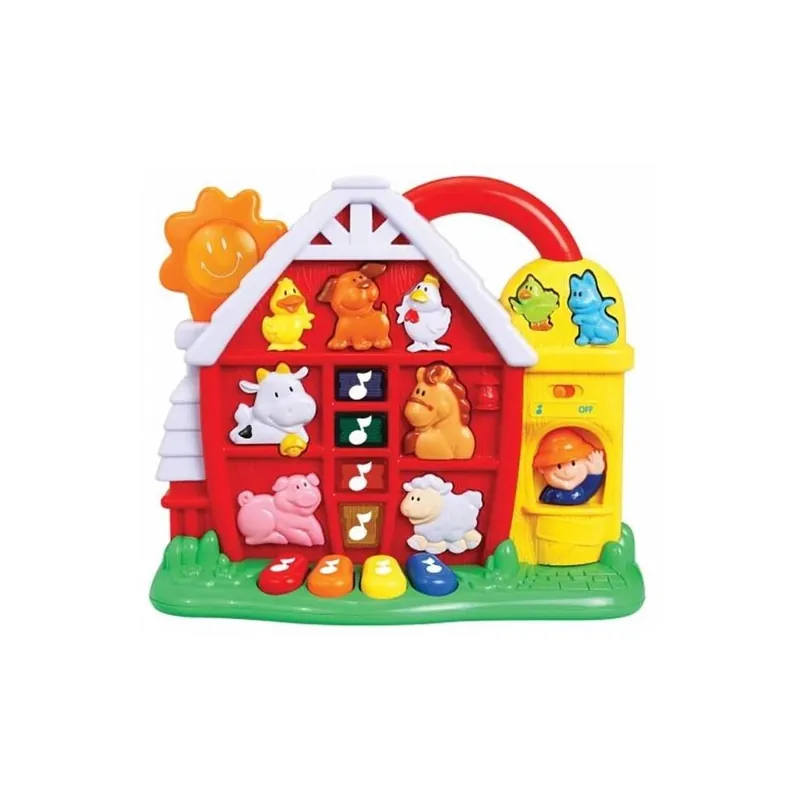 Navystar 69001-t Musical Learning Farm Toy In Brown