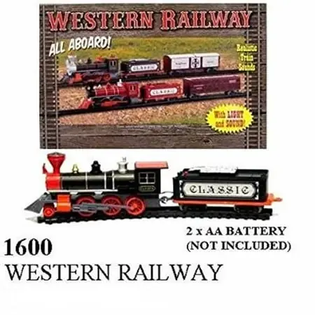 Old Time Railroad Set With Vintage Design And Accessories