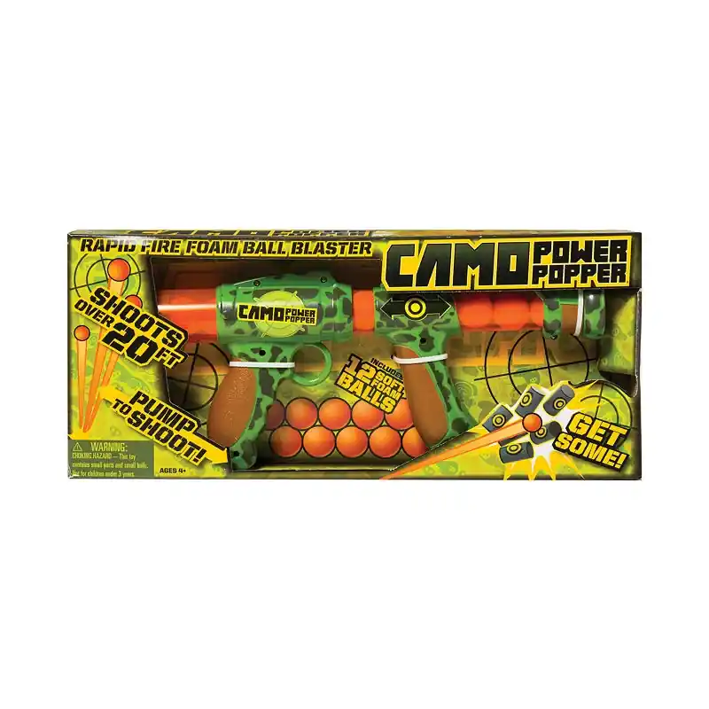 Camo Power Popper For Kids - Fun Outdoor Toy