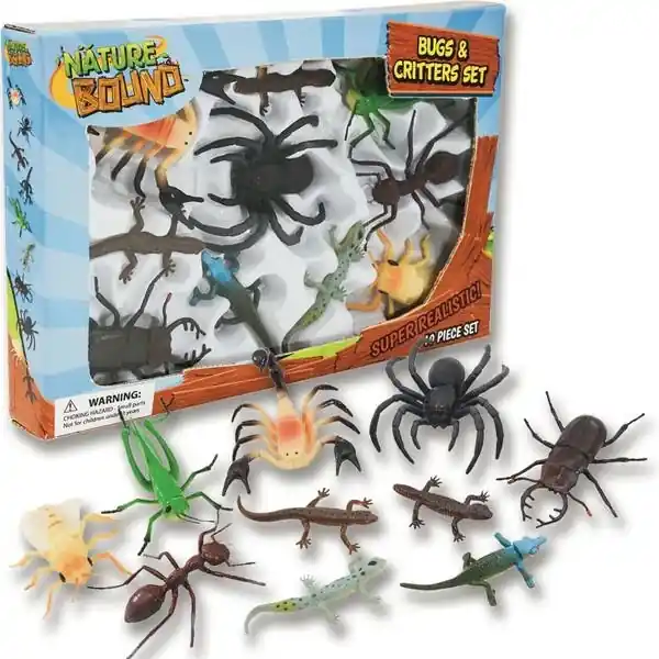 Bug & Critter Discovery Set - 10 Piece Box Set For Kids