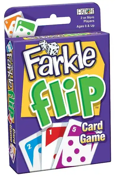 Farkle Flip Card Game By Patch Products - Fun Family Dice Game