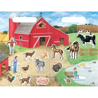 Magnetic Create-a-scene Farm Playset By Patch Products - Interactive Farm Set