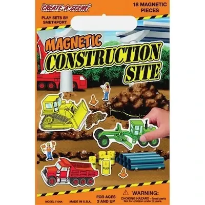 Create-a-scene Magnetic Playset Construction Site - Interactive Fun For Kids