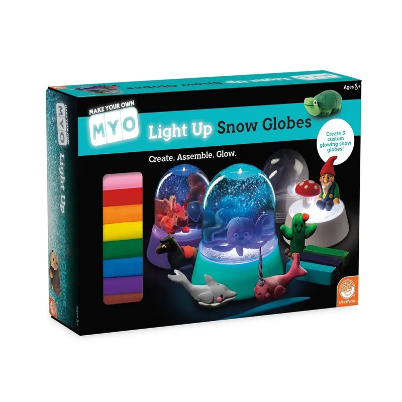 Diy Light Up Snow Globe Craft Kit For Kids - Creative Art Activity