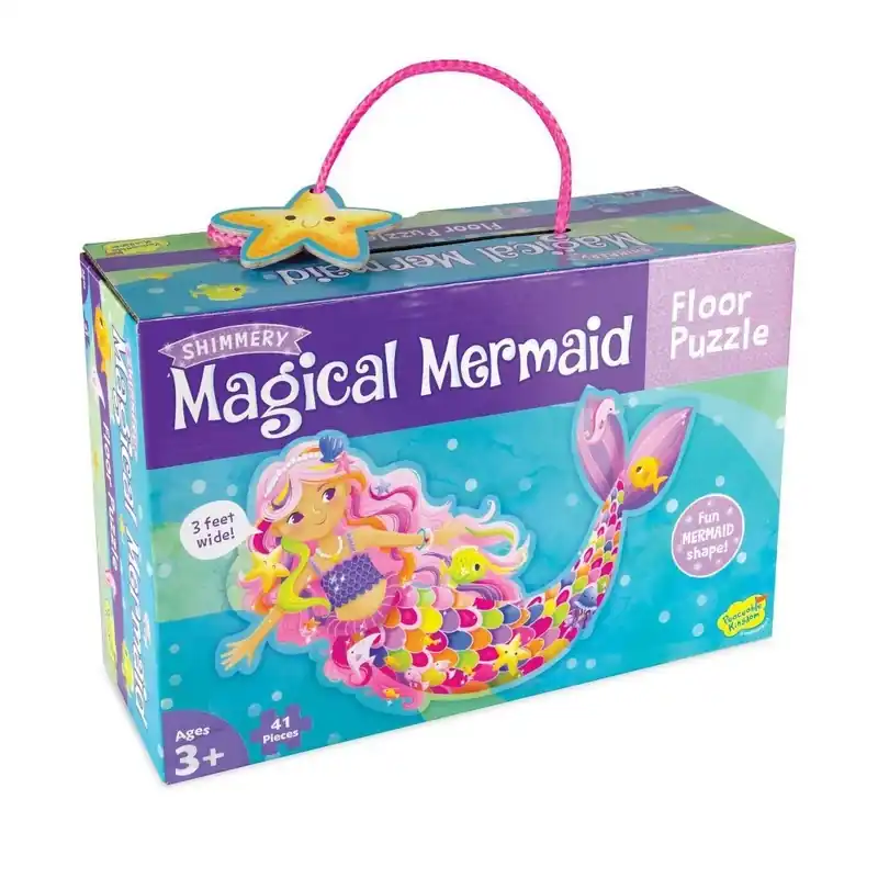 Magical Mermaid Die Cut Floor Puzzle - 41 Pieces For Kids