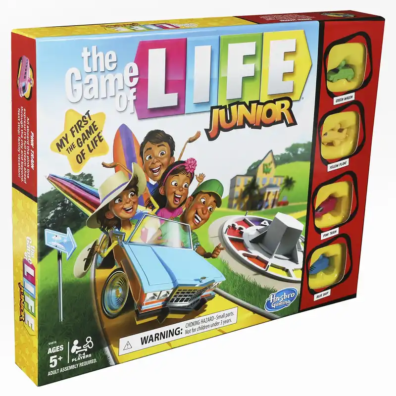 The Game Of Life Junior Board Game For Kids Ages 5 And Up