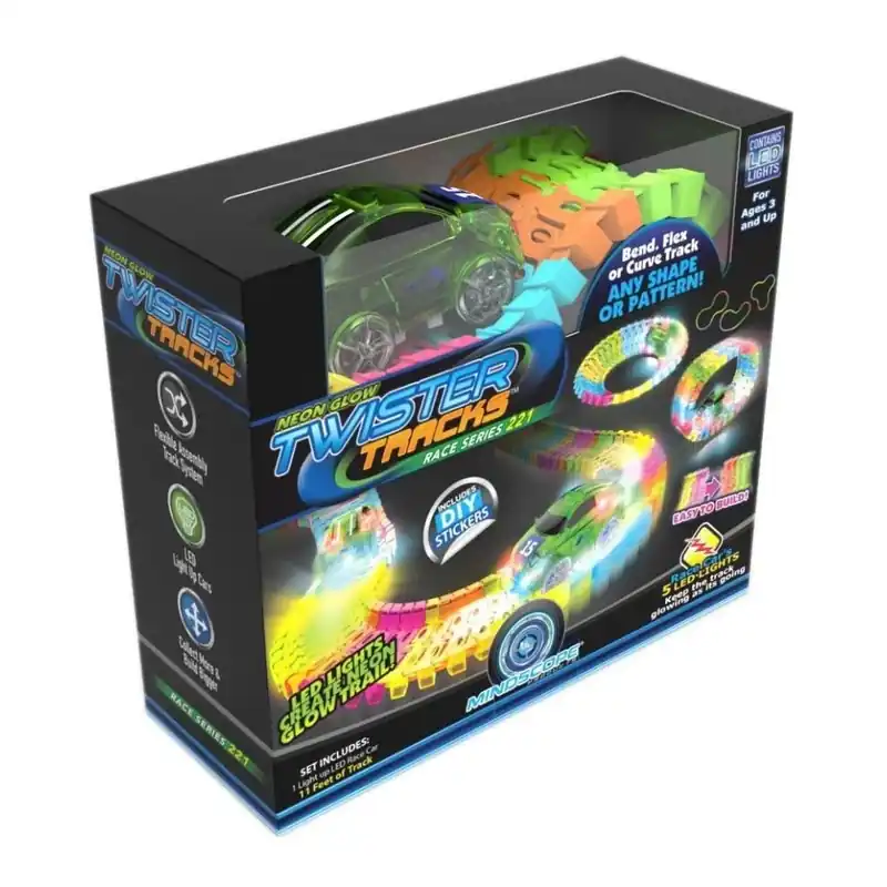 Twister Tracks 221 Race Series Glow In The Dark Race Track