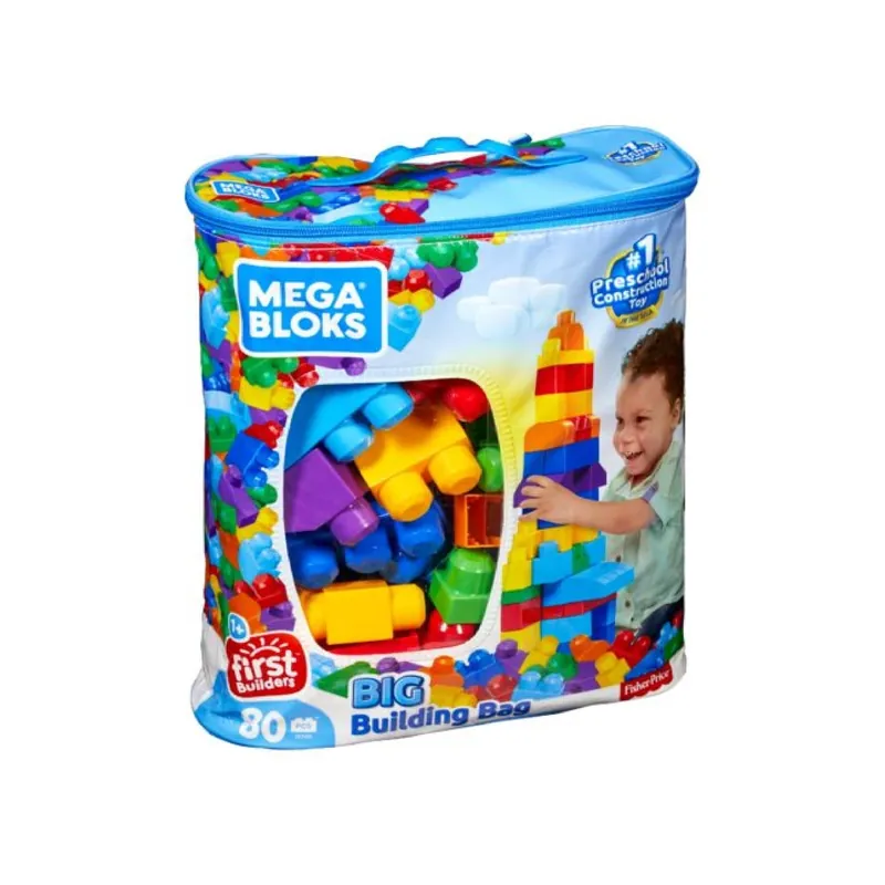 First Builders Big Building Bag Of Blocks 80 Pc