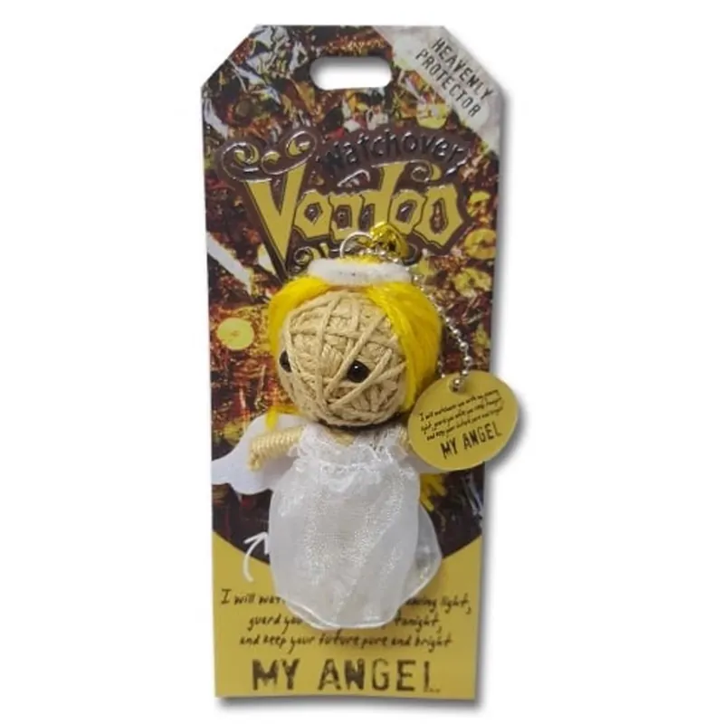 Watchover Voodoo Doll Keychain, My Angel, Heavenly Protector, 3" Tall