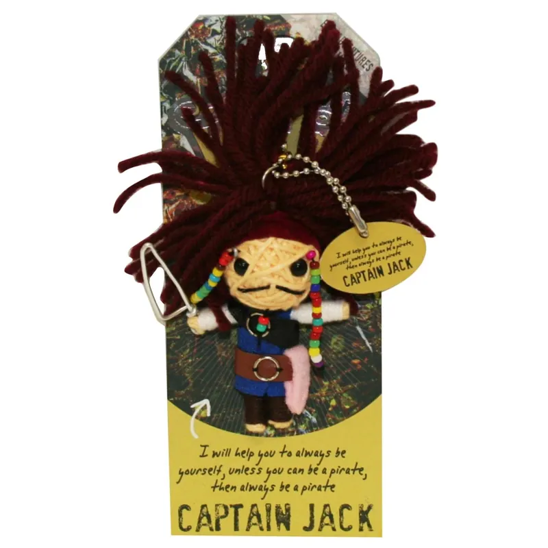 Watchover Voodoo Doll Keychain, Captian Jack, Epic Adventures!, 3" Tall