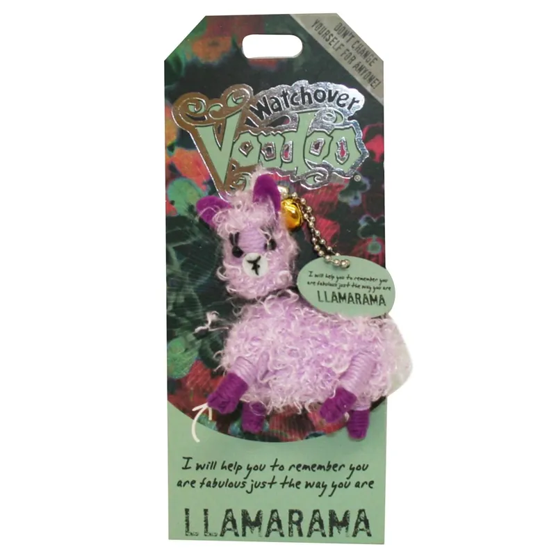 Watchover Voodoo Doll Keychain, Llamarama, Don‘t Change Yourself For Anyone!