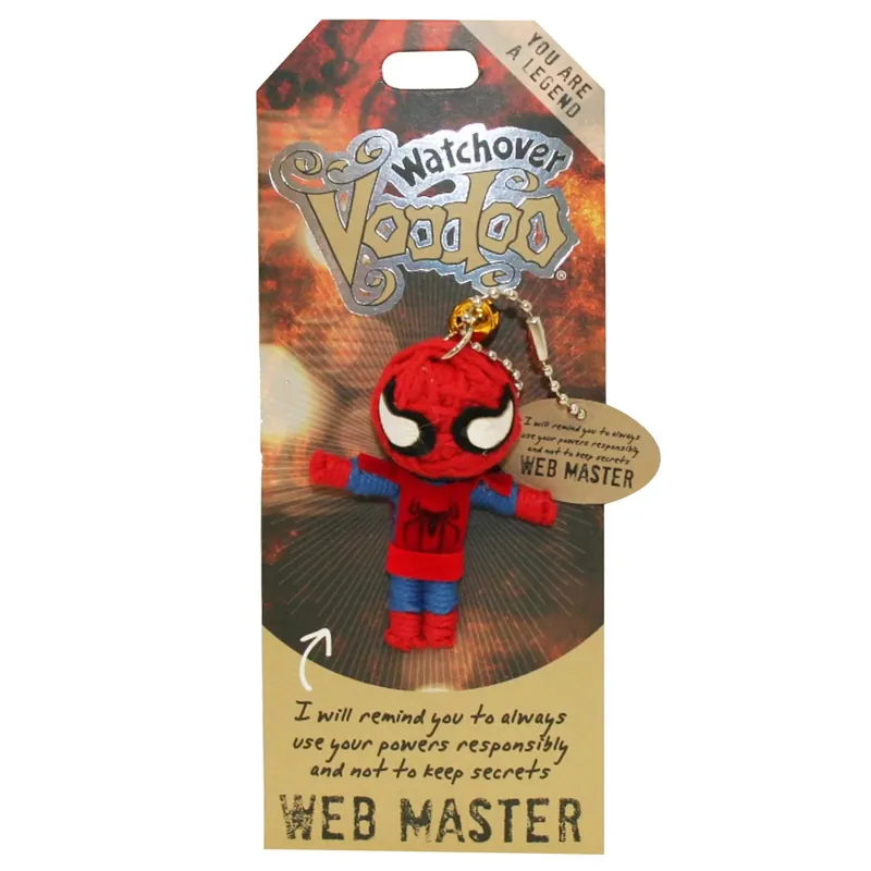 Watchover Voodoo Doll Keychain, Web Master, You Are A Legend, 3" Tall