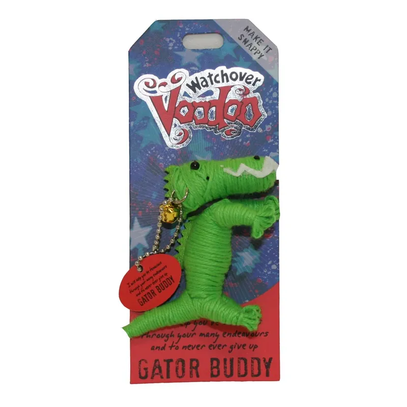 Watchover Voodoo Doll Keychain, Gator Buddy, Make It Snappy, 4.25" Long